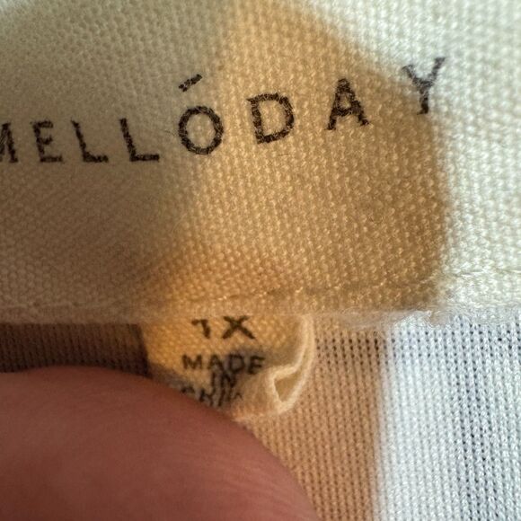 Melloday Sleeveless Vest Women 1X Grid Print Longline Chic Minimalist Modern - Picture 8 of 9